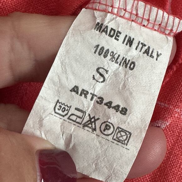 Lands Downunder Italian Linen Sleeveless Tank Size‎ L High Low Coastal Beach NEW - Picture 6 of 9